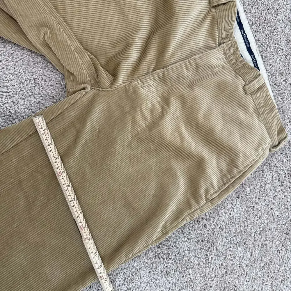Polo Ralph Lauren‎ Corduroy Pants Mens 36x32 Tan PHLP Straight Fit EUC